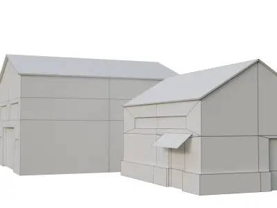 Warehouse 2 Low-poly 3D model buy