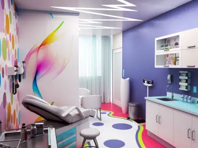 MEDICAL SPACES-DOCTOR OFFICE-PEDIATRIC CLINIC 3D model