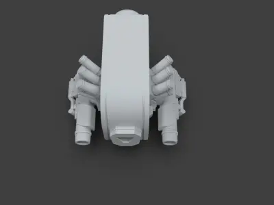 Sci-Fi Drone - 3 - Untextured 3D model