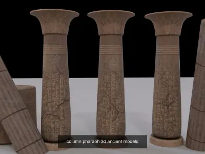 3D Tomb pharaoh  3D Model Pack