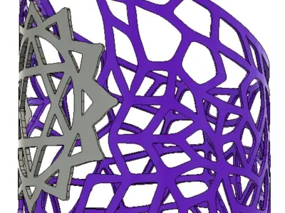 Heart Chakra Glass Vase Holder 3D print model