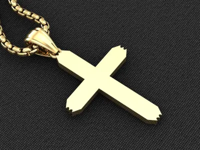 Cross Light Gold 3CP056 3DM STL 3D model