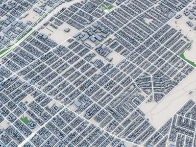 Santa Monica California 3D model