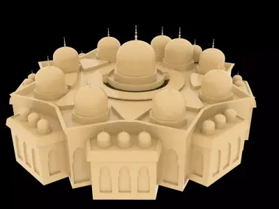 Holy Quran Academy in Sharjah 3D model