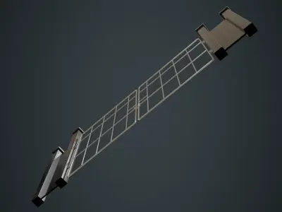 Gate 2A Low-poly 3D model