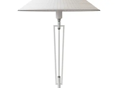 TETI IVORY SILK TABLE LAMP 3D model