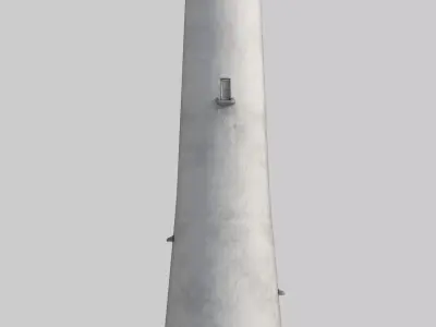 Stumholmen Light-house V2 Low-poly 3D model