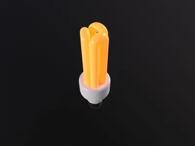 Bulb Lamp Light 3D Model Low-poly 3D model