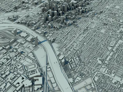 Philadelphia City United States 3D print model