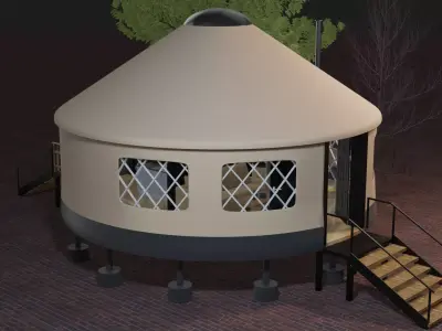 Modern Yurt 3D model