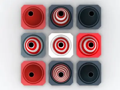 Street cones 3D model