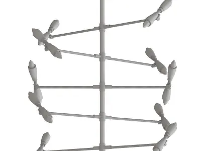 Hank chandelier 3D model