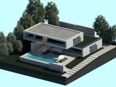 Modern Villa house 3d model 3D model