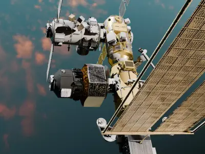 Gateway Lunar Space Station High Detail 3D Model 3D model