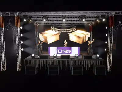 Montaje Fiesta Tipo 3 DEPENCE R2 Low-poly 3D model