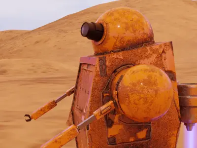 AI-AT Unit Low-poly 3D model