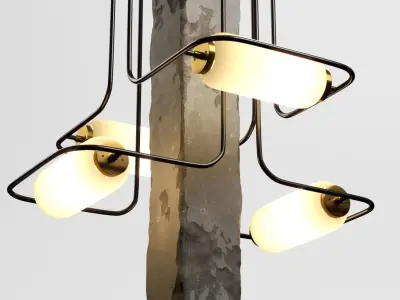 Restaurant Column Light 3D model
