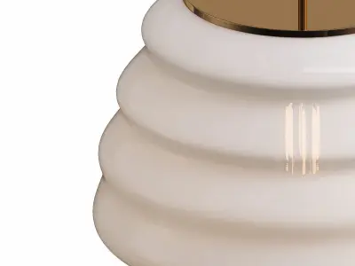 Milk glass hive 3D model