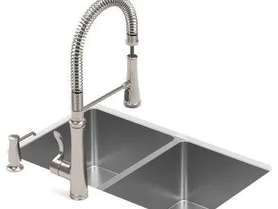 RUVATI kitchen sink Free 3D model
