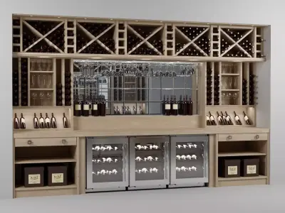 Wine bar 3D model