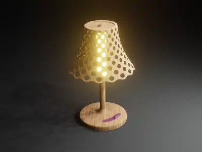 Bed Lamp 3D model
