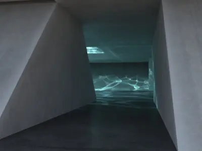  2 Futuristic Interiors Set 