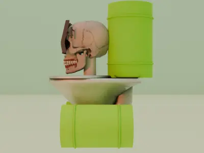 Skibidi Toxic Skull  3D model
