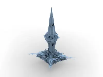 Sci fi Core crystal Shard 5 3D model