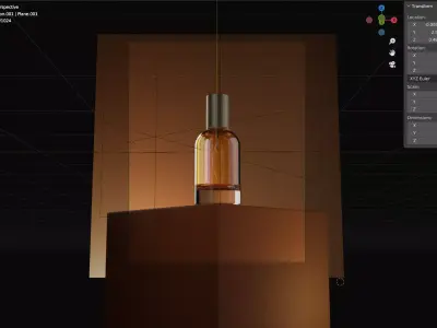 PERFUME MODELING AND LIGHTING SET 3 3D model