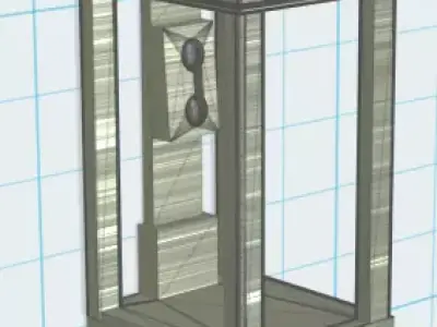 Nederlandse telefooncel  Dutch phone booth H0 scale Free 3D print model