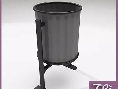 Street Trash Bin Tramontana 3D model