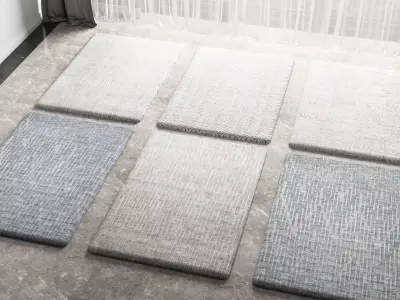 Modern carpet 3D model purchase