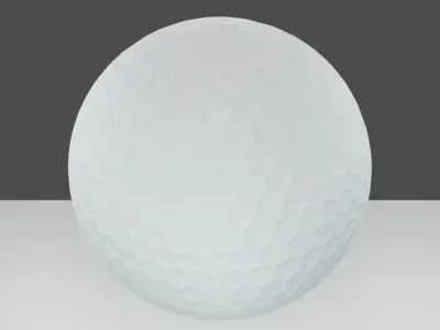 Golf ball 3d model Low-poly 3D model