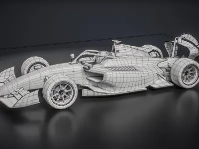  Dallara F2 2024 Formula 2 Race Car 