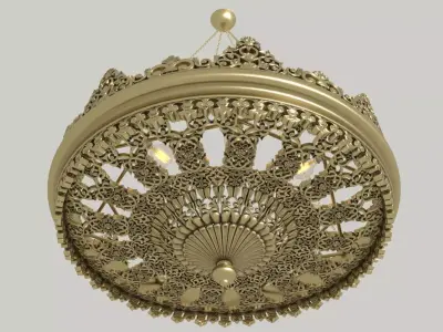 lamp Pendant oriental 2021-07 3D model