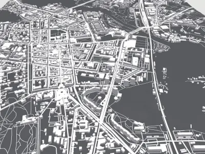 Cityscape Potsdam Germany 3D model