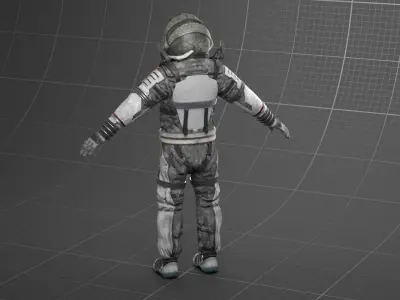 V2 ASTRONAUT SUIT Low-poly 3D model purchase