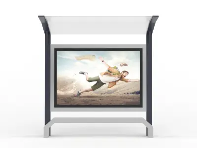 Bus Shelter 3D model