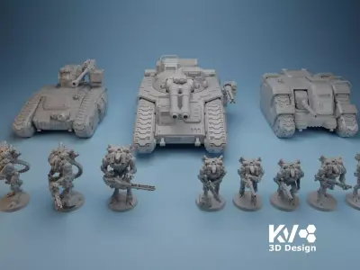 KV-Army Collection 3D print model