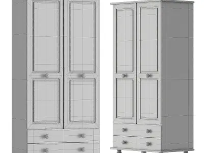 Cream and Pine Painted 3D model