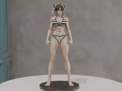 Chun-Li Street Fighter 3D print model