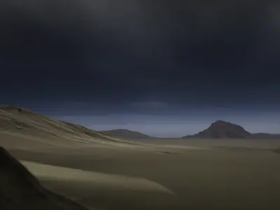 Snow and Desert Mountain Pack  - Low Poly Low-poly 3D model