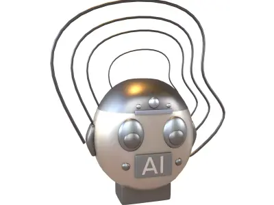 AI Hallucination Icon V1 004 Low-poly 3D model