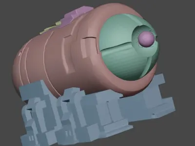 Vanguard Photon Blaster - Sci-Fi Laser Weapon Low-poly 3D model