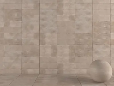 Concrete wall tiles Suite Taupe 20x60 Set 2 Texture