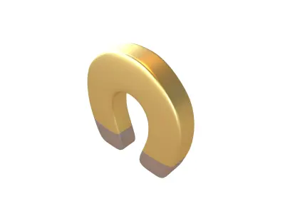 Magnet Emoji v1 005 Low-poly 3D model