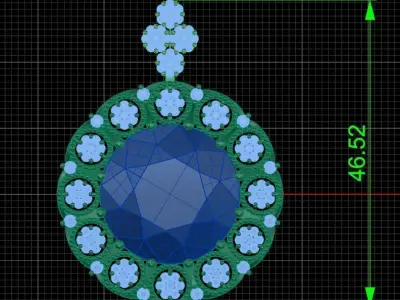 Pendant 0056 3D print model
