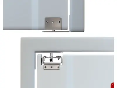  Surgery Double Doors Low-poly 3D model