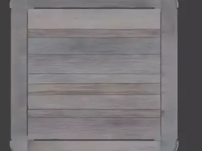 Aged Outdoor Bistro Table 3D Model Low-poly 3D model