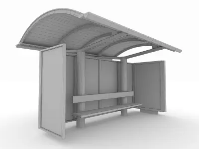 Bus Station 3D model